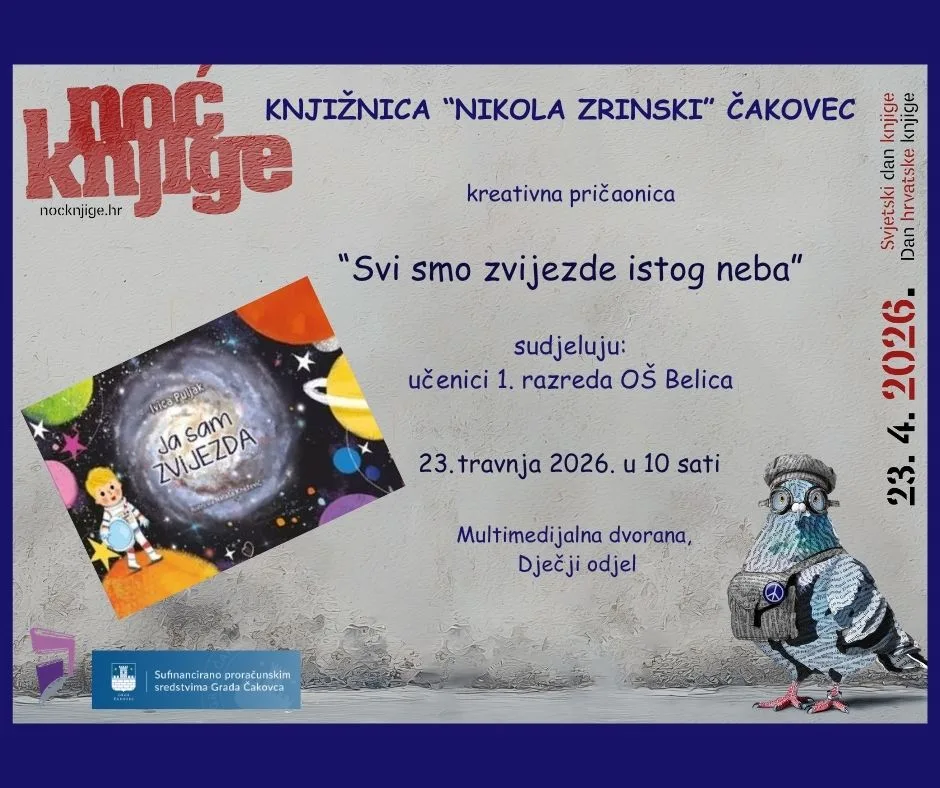Noć knjige na Dječjem odjelu: „Svi smo zvijezde istog neba“