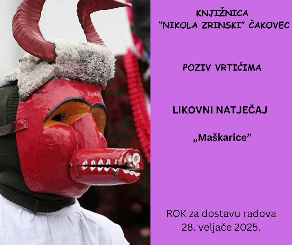 Likovni natječaj “Maškarice” – poziv na sudjelovanje