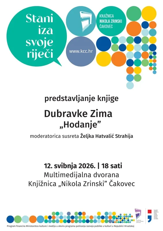 Predstavljanje knjige “Hodanje- poglavlja iz kulturne povijesti” Dubravke Zima