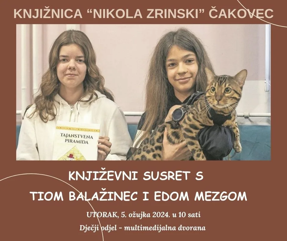 Šapica i Cmicko u gostima u Knjižnici