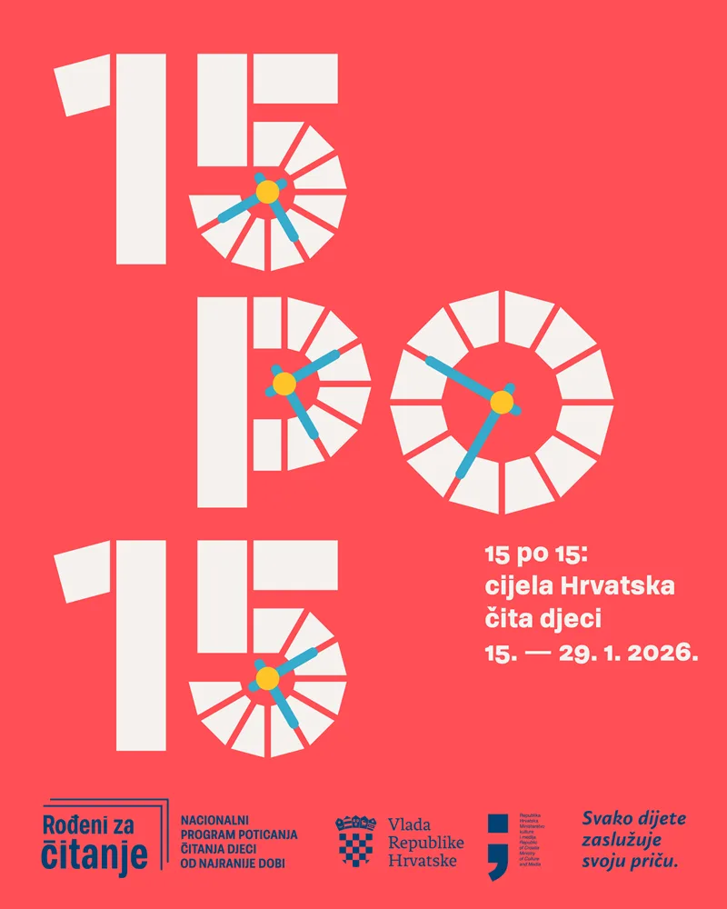15 po 15: cijela Hrvatska čita djeci, 15. — 29. 1. 2026.