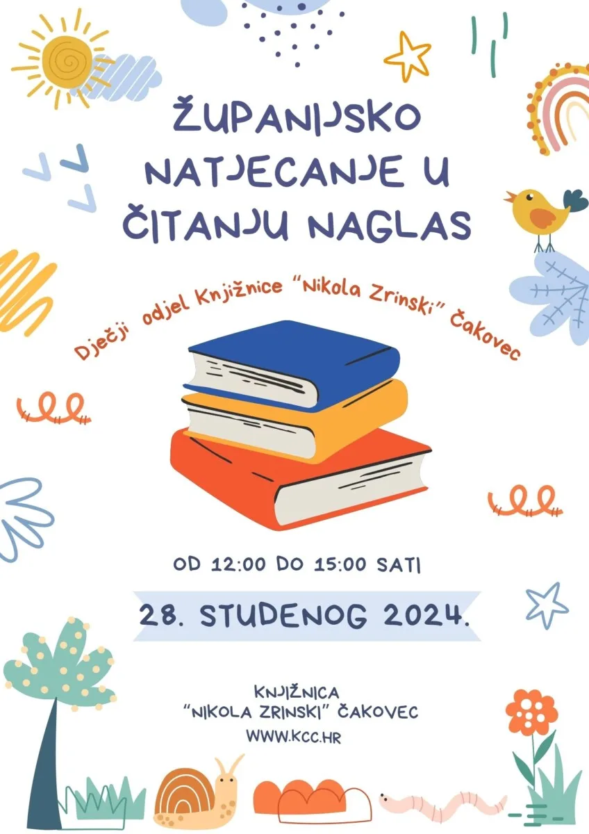 Županijsko natjecanje u čitanju naglas 2024.