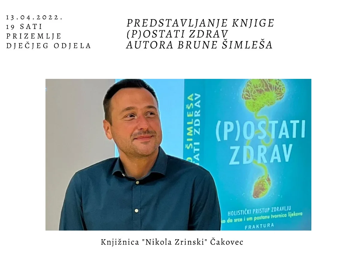 Predstavljanje knjige (P)ostati zdrav Brune Šimleše