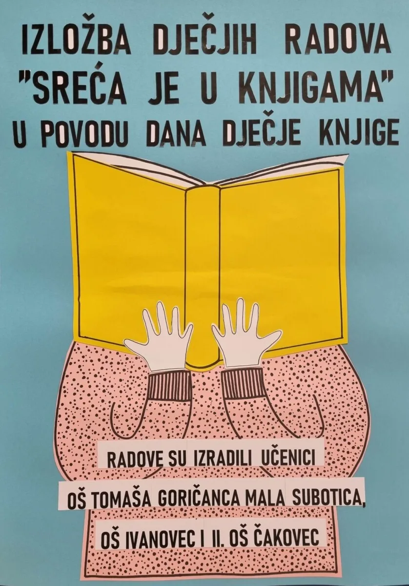 SREĆA JE U KNJIGAMA – izložba dječjih radova