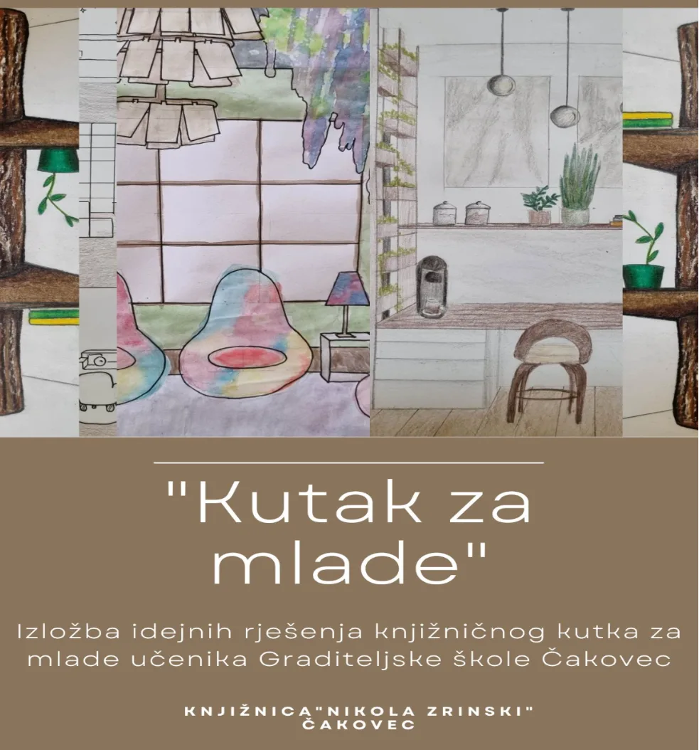 Izložba idejnih rješenja knjižničnog kutka za mlade učenika Graditeljske škole