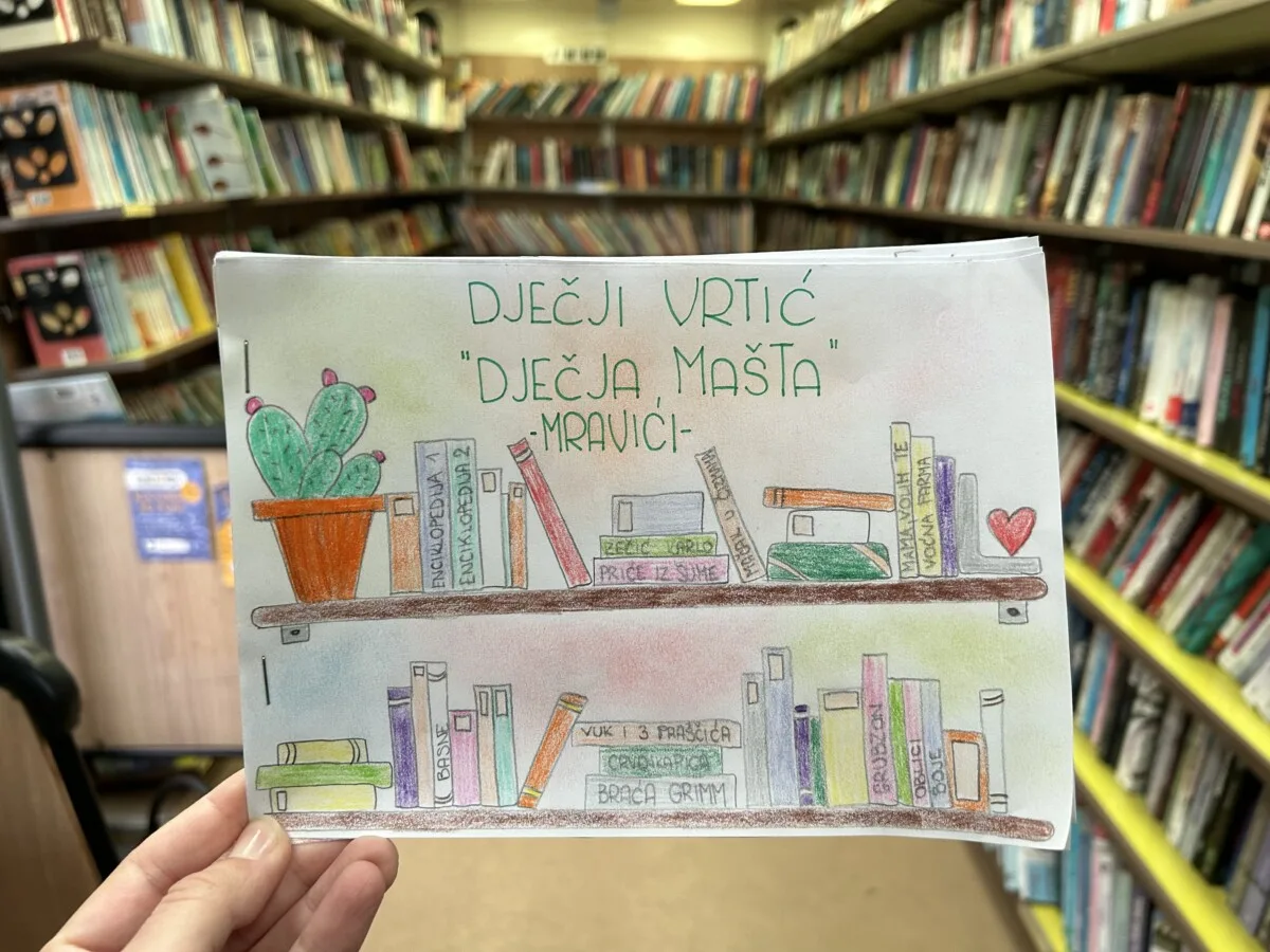 Dječji vrtić Dječja mašta u posjeti Bibliobusu